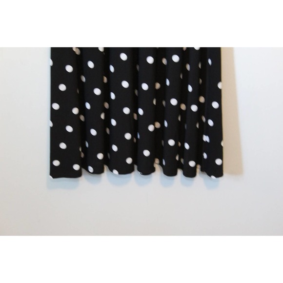 Lauren Ralph Lauren Polka Dot Sleeveless A Line Swing Dress Black Size 14 H14739 - Picture 4 of 10